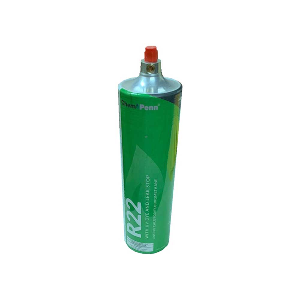 Refrigerante R-22 con sistema antifugas y tinte UV, 28,2 oz.