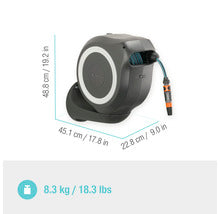 Wandschlauchbox GARDENA RollUp M inkl. 20 m Schlauch, 180° schwenkbar und RollControl-Technologie