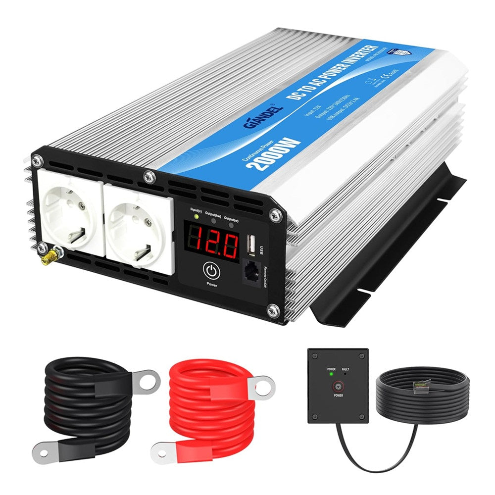 2000W Modifizierter Welle Wechselrichter 12v auf 240v