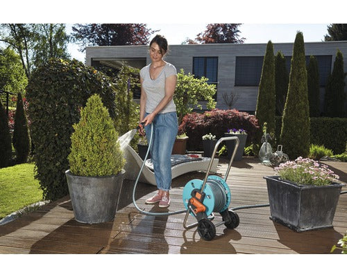 Schlauchwagen GARDENA CleverRoll S-Set, türkis inkl. 20m Schlauch und Zubehör