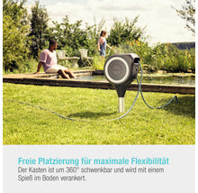 Garten- Schlauchbox GARDENA RollUp M inkl. 20 m Schlauch, 360° schwenkbar und RollControl-Technologie