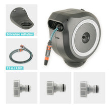 Wandschlauchbox GARDENA RollUp M inkl. 20 m Schlauch, 180° schwenkbar und RollControl-Technologie