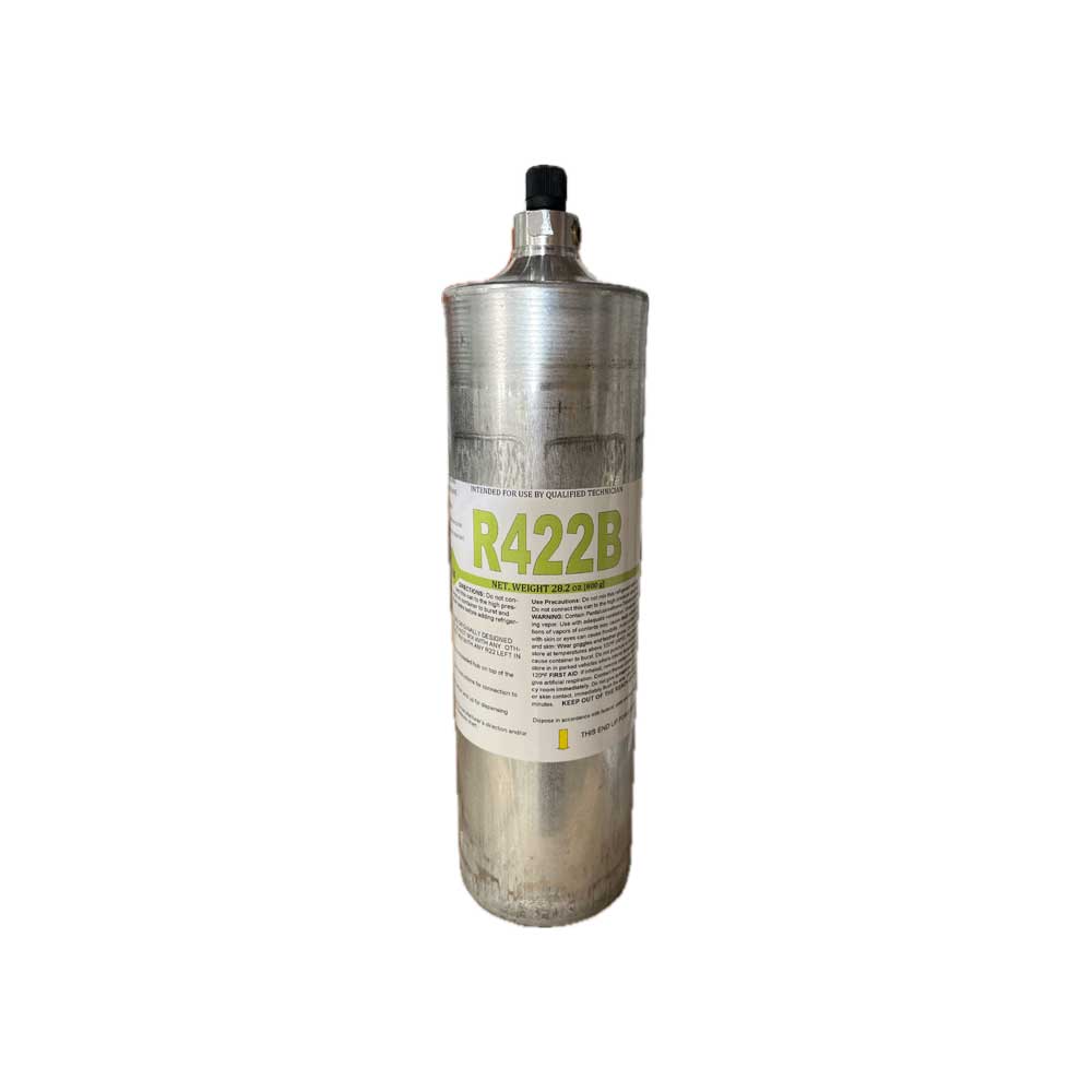 Refrigerante R-422B con sistema antifugas y tinte UV, 28,2 oz.